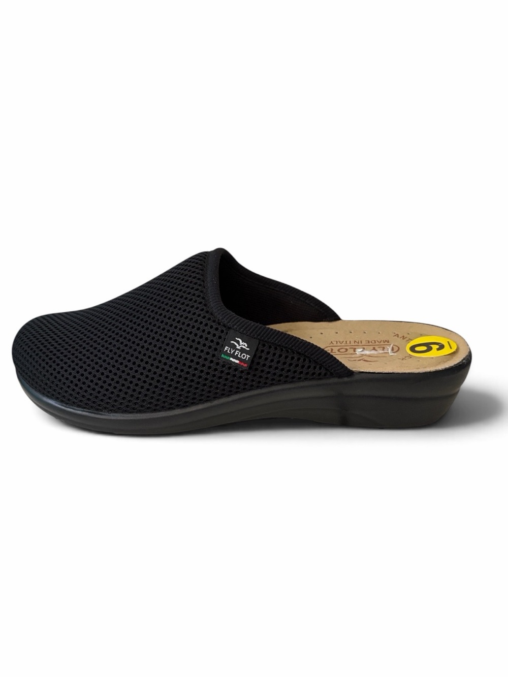 Fly Flot Black Slip-On Mules for Women